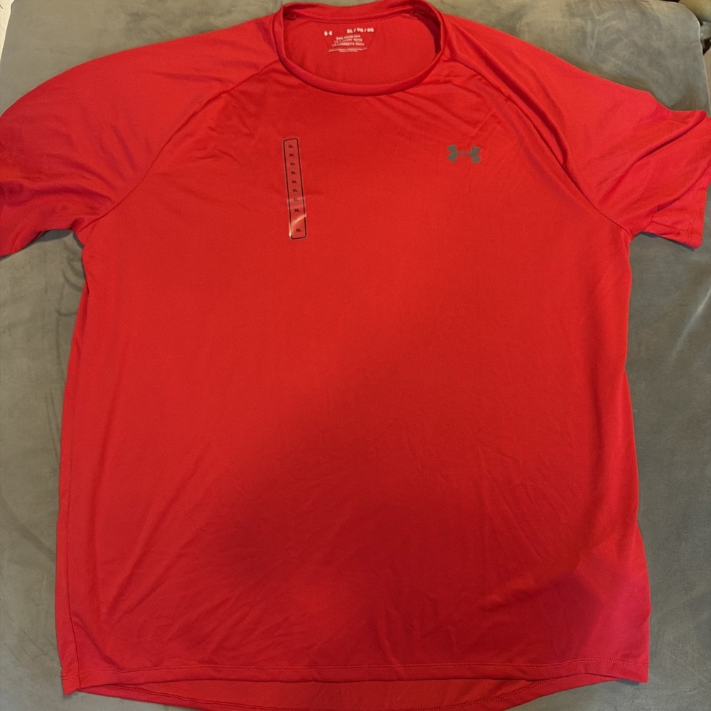 Under Armour Men's The Tech Tee Red Tshirt Loose Fit Sz XL